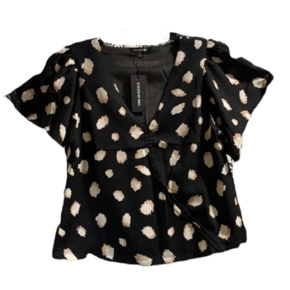 S- Our Heritage V-Neck Printed Short Sleeve Top‎ - Picture 1 of 8